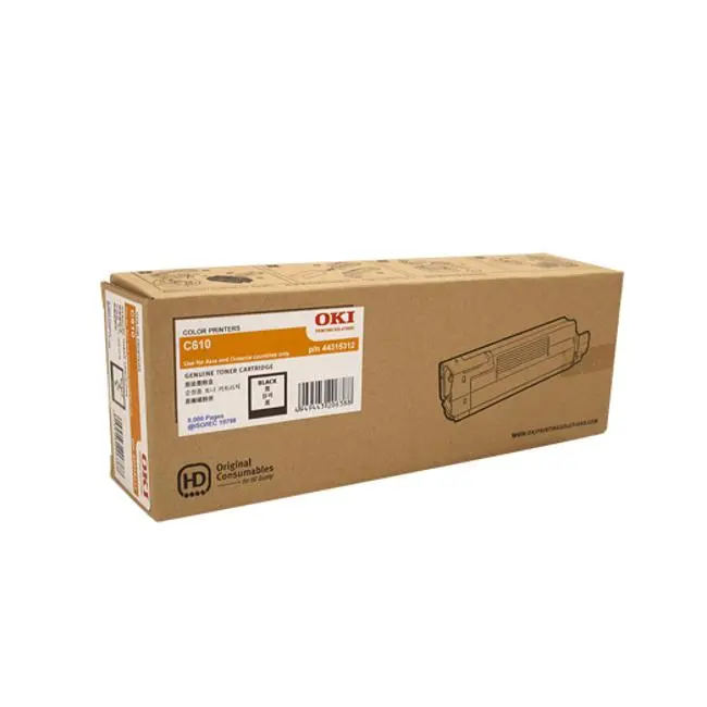 Oki C610 Black Toner Cartridge (44315312) 1