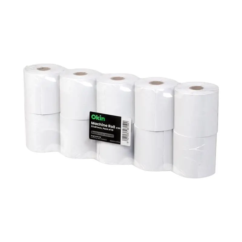 Okin 57Mm Thermal Paper Rolls – 10-Pack For Eftpos Terminals And Cash Registers 1