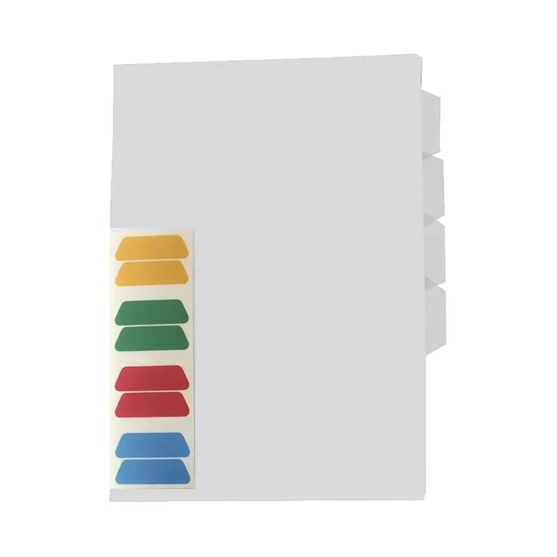 Okin A4 L-Shaped Clear Pocket Folder – 4-Tab Organization, Pvc-Free Material 1