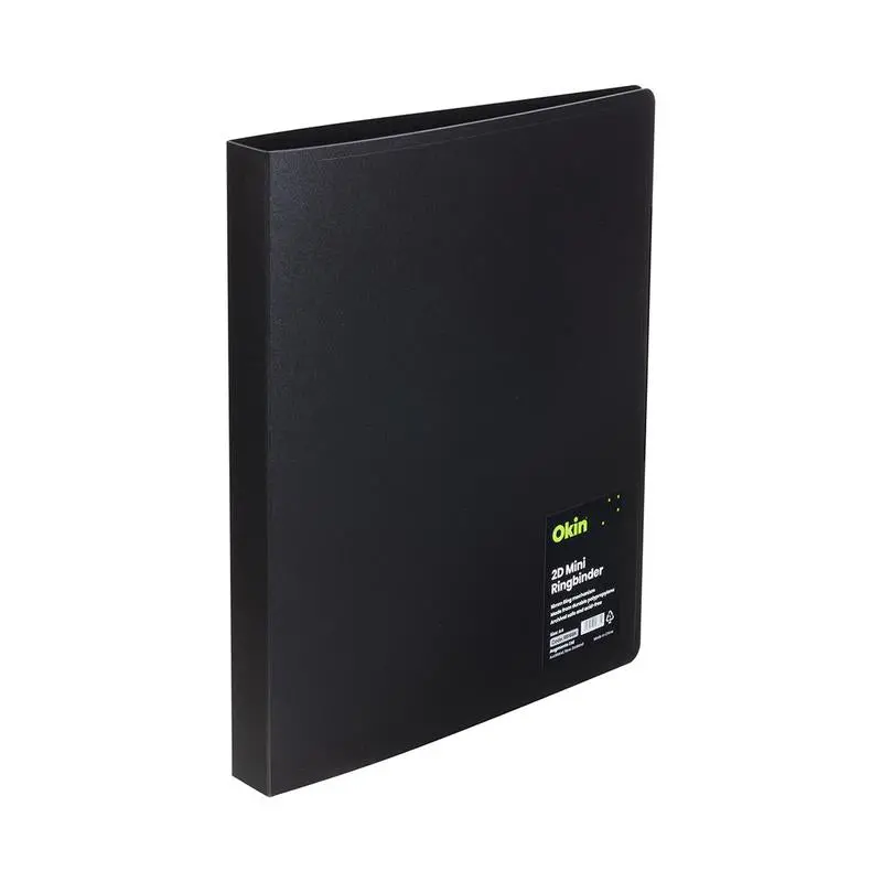 Okin A4 Mini Ring Binder – 16 Mm Capacity, Sleek Black Finish (Rb16Bk) 1