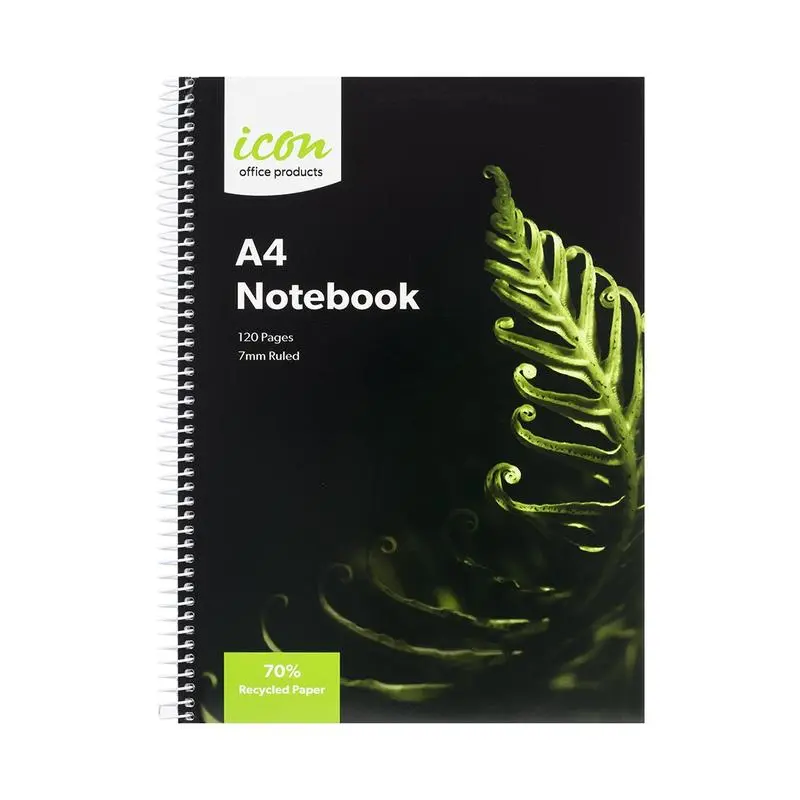 Okin A4 Spiral-Bound Notebook – 120 Pages, 70% Recycled Paper (Isnbr003) 1
