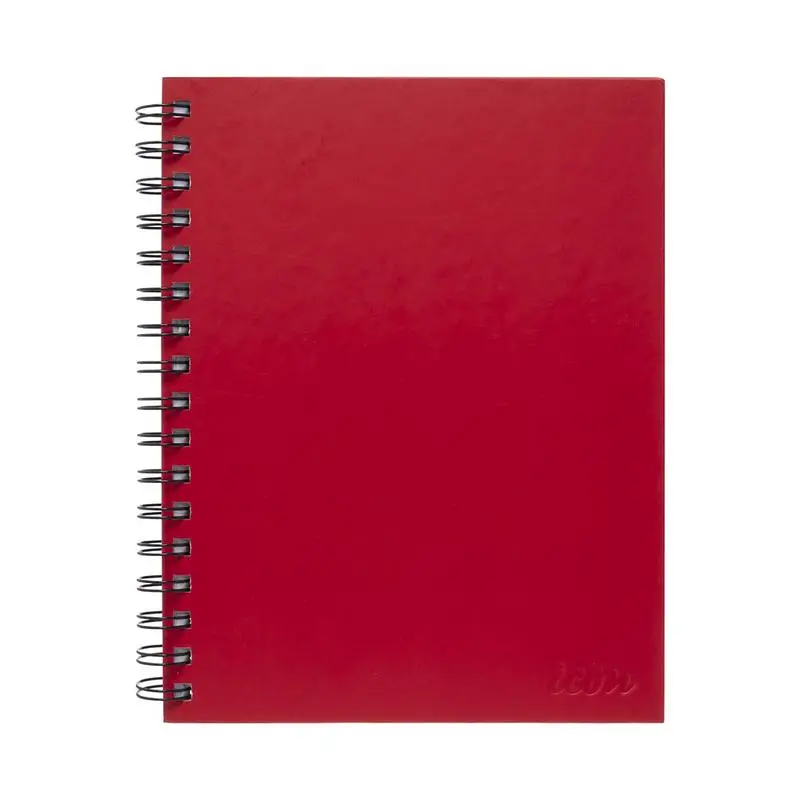 Okin A5 Red Spiral Notebook – Hard Cover, 200 Lined Pages, Isnbhc002 1