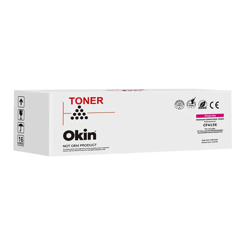 Okin Brand Magenta Toner Cartridge For Hp Laserjet Pro Mfp M479, M477Fdw – Compatible With Cf413X (410X) 1