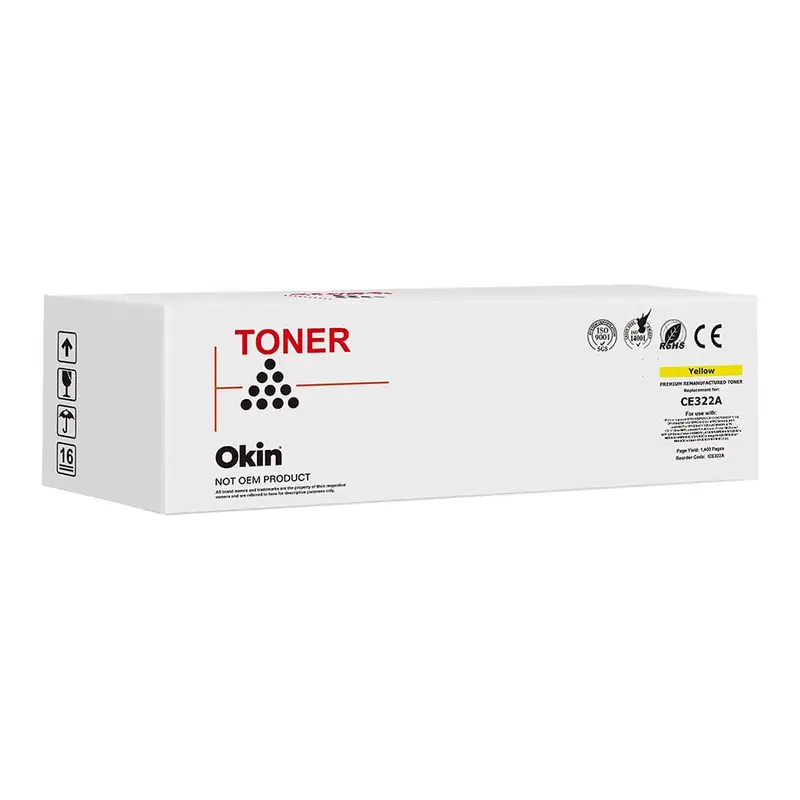 Okin Brand Yellow Toner Cartridge For Hp Color Laserjet Pro Mfp M477, M452 – Compatible With Ce322A/Cb542A 1