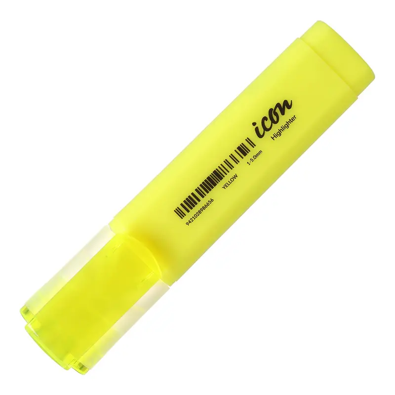 Okin Chisel-Tip Yellow Highlighter – Medium Line Width 1