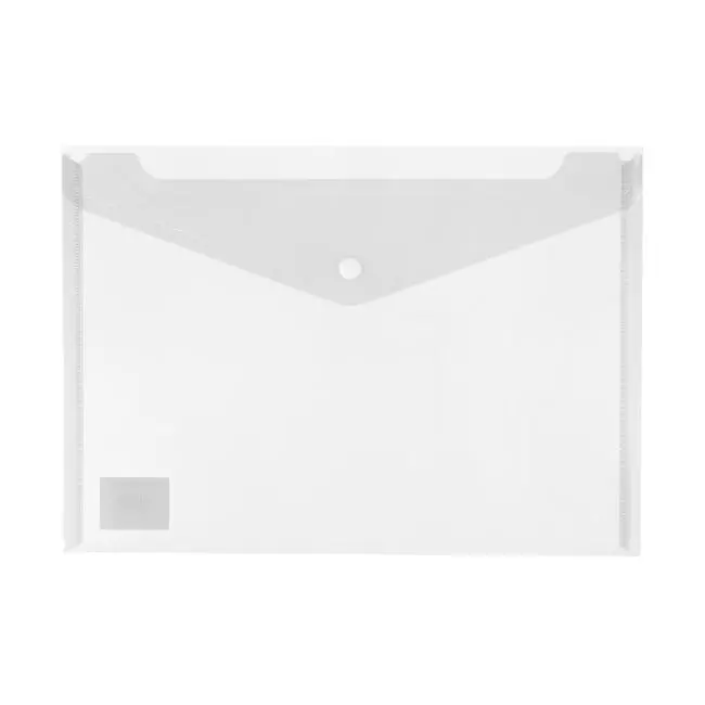 Okin Clear A4 Polypropylene Document Wallet With Snap Closure 1