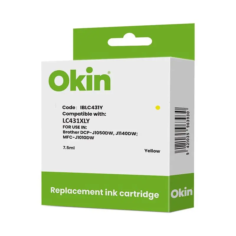 Okin-Compatible Brother Lc431Xl Yellow Ink Cartridge For High-Volume Printing 1