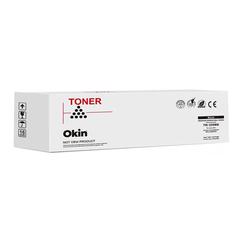 Okin Compatible Brother Tn259Bk Black Toner Cartridge 1