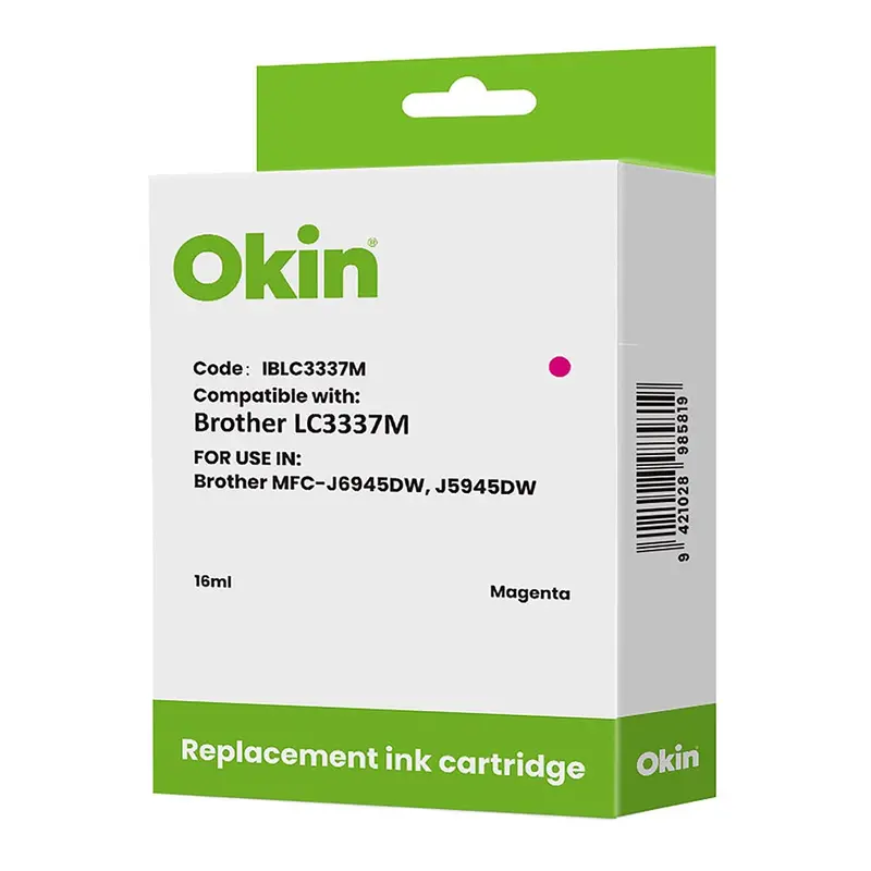 Okin Compatible Magenta Ink Cartridge For Brother Lc3337 Printers 1