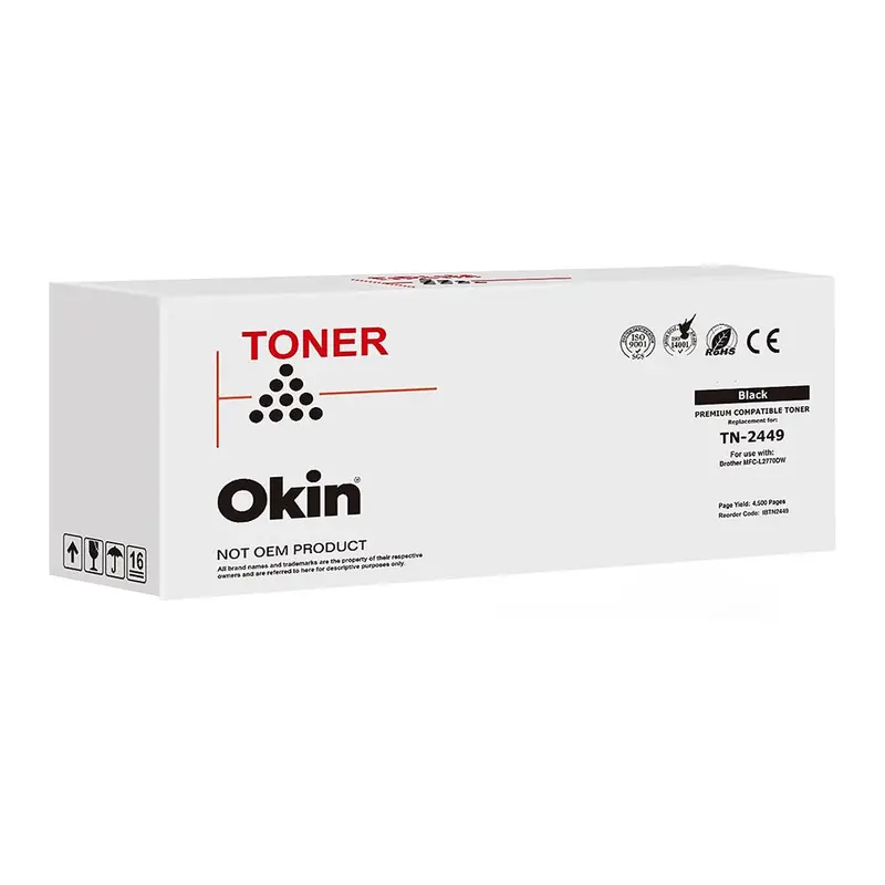 Okin Compatible Tn2449 Black Toner For Brother Printers 1