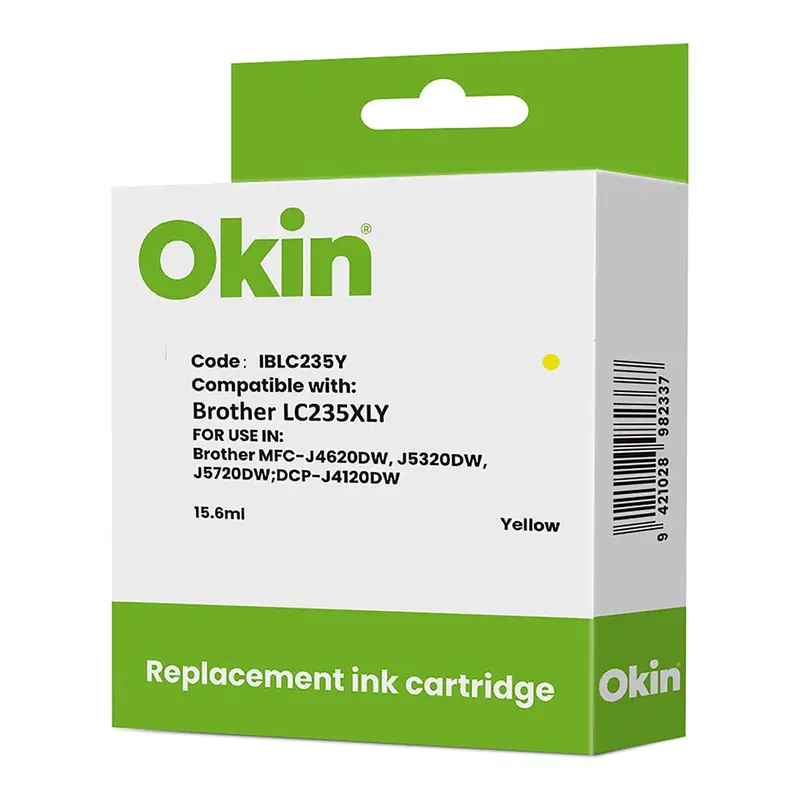 Okin-Compatible Yellow Ink Cartridge For Brother Lc235Xl Printers 1