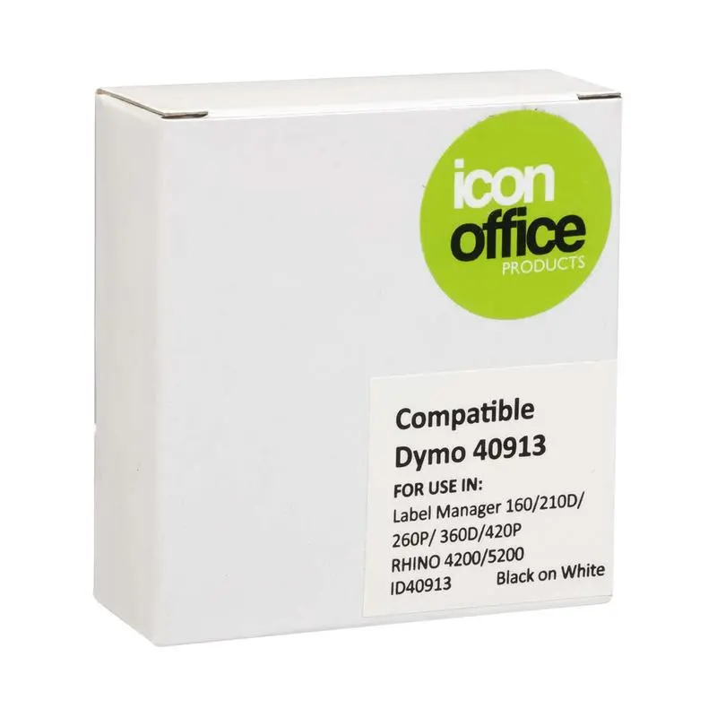 Okin Dymo D1 Label Tape – 9 Mm × 7 M, Black Text On White Backing 1