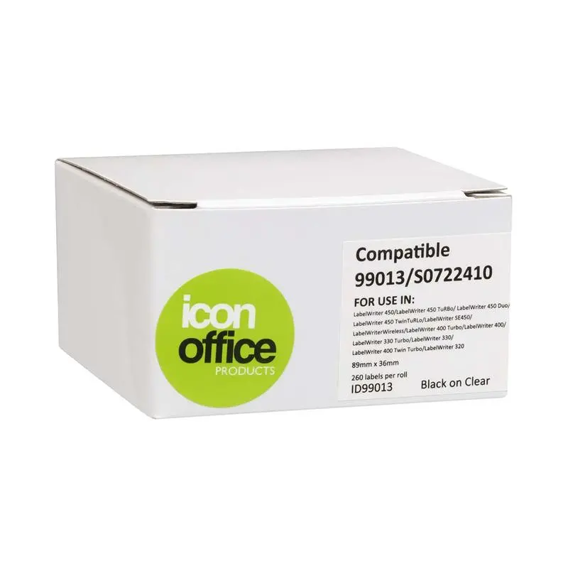 Okin Dymo Lw Clear Shipping Labels – 89 × 36 Mm, 260-Count Roll 1
