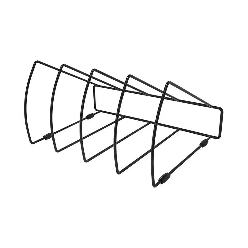 Okin Four-Slot Triangular File Organizer – Sleek Black Design 1