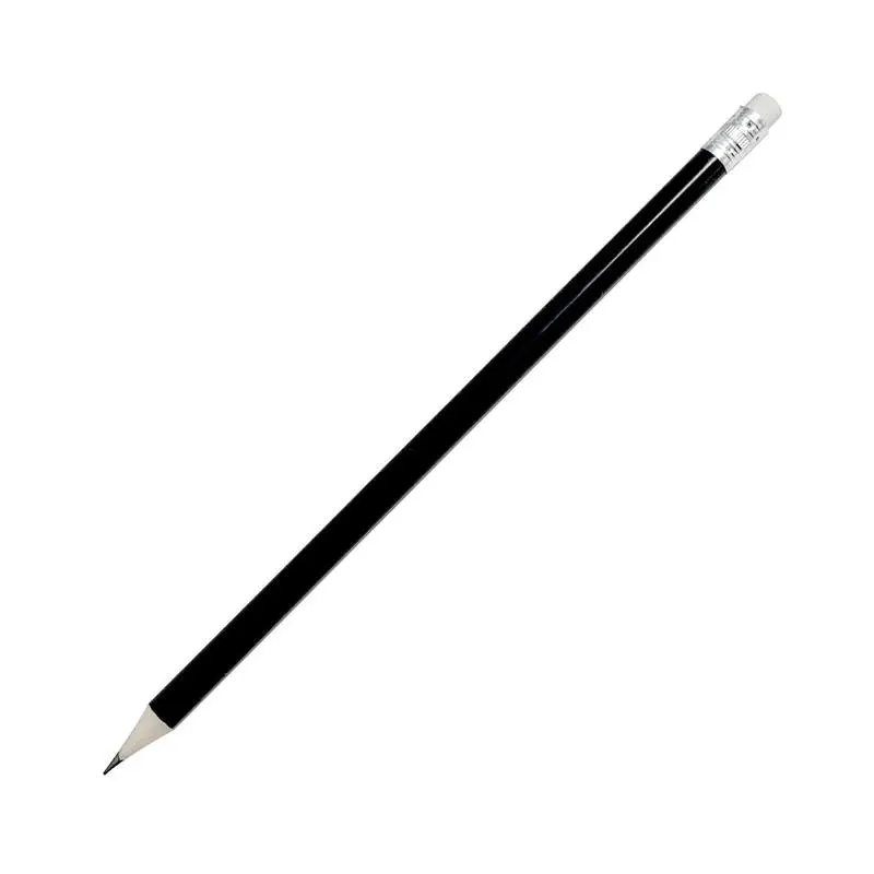 Okin Hb Pencils With Erasers, Round Barrel, 144-Pack, Black 1