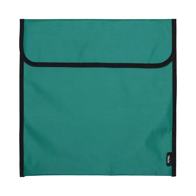 Okin Heavy-Duty Homework Bag – Dark Green Nylon, 36 × 33 Cm, Reinforced Stitching 1