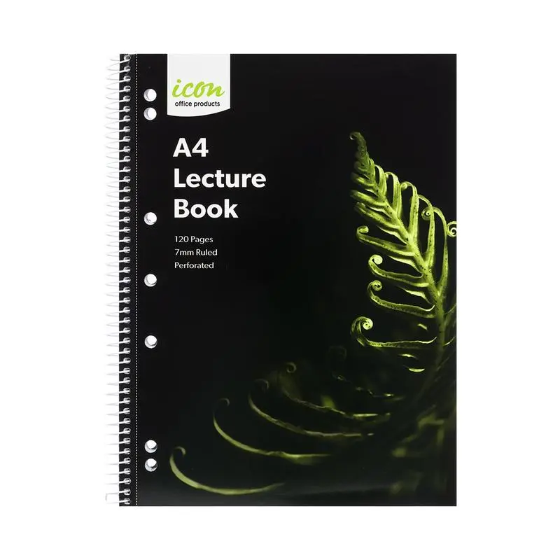 Okin Icon A4 Spiral Lecture Notebook – 120 Pages, Lightweight Soft Cover 1