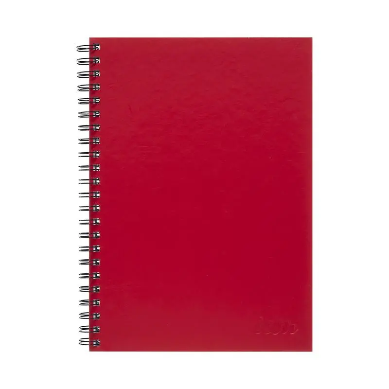Okin Icon A4 Spiral Notebook – Hard Cover, Red, 200 Lined Pages 1