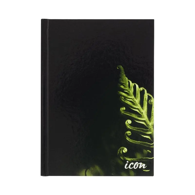 Okin Icon A5 Casebound Notebook – Black Hardcover, 200 Lined Pages 1