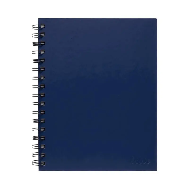 Okin Icon A5 Spiral Notebook – Blue Hard Cover, 200 Lined Pages, Lay-Flat Binding 1
