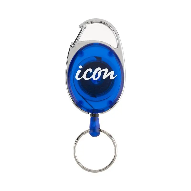 Okin Icon Retractable Id & Key Holder – Blue, Compact Design (Ikhblu) 1