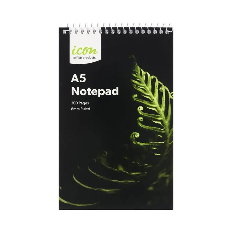 Okin Icon Spiral-Bound Notepad – 300 Pages, 127 × 204 Mm, Soft Cover 1