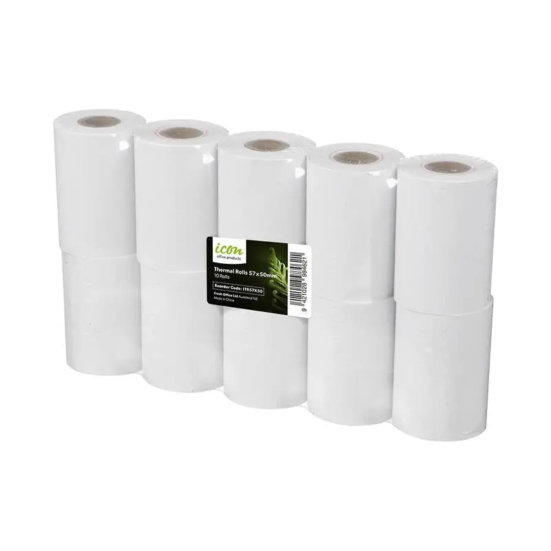 Okin Icon Thermal Receipt Paper Rolls – 57 × 50 Mm, Bpa-Free, 10-Pack 1