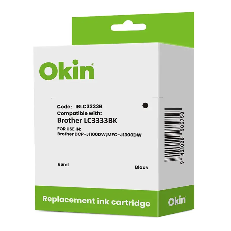 Okin Lc3333 Black Ink Cartridge For Brother Mfc-J4335Dw/J6535Dw Printers 1