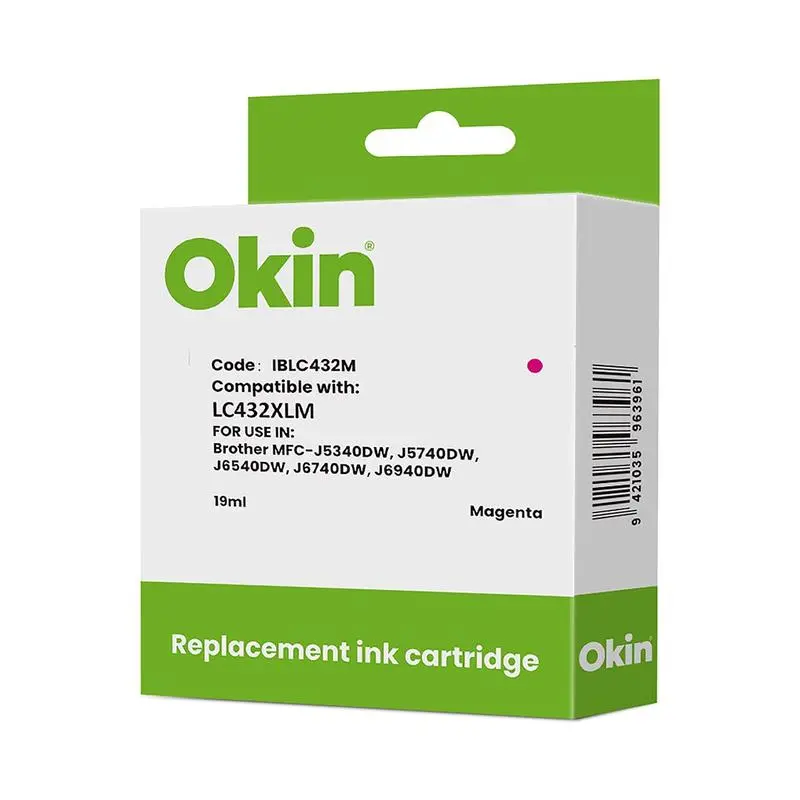 Okin Lc432Xl Magenta Ink Cartridge – High-Yield, 1500-Page Compatible 1