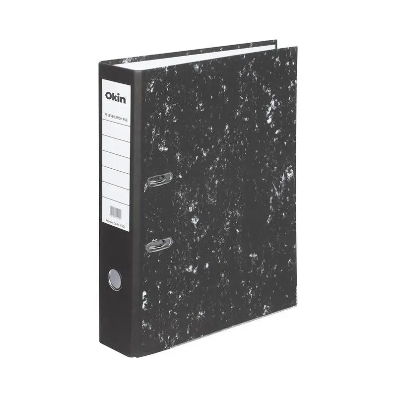 Okin Lever Arch File – Foolscap Size, Mottled Finish, 75Mm Spine 1