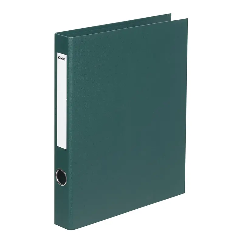 Okin Linen-Finish A4 Ring Binder – 26 Mm Capacity, Forest Green 1