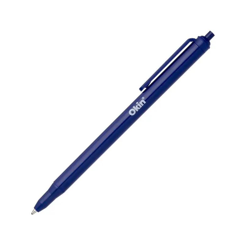 Okin One-Piece Ballpoint Pen – Blue Ink, 1.0 Mm Tip (Ibp1Pblue) 1