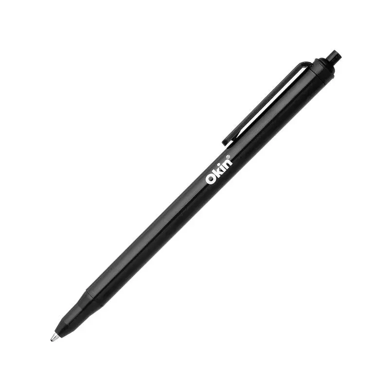 Okin One-Piece Black Ballpoint Pen – 1.0Mm Tip 1