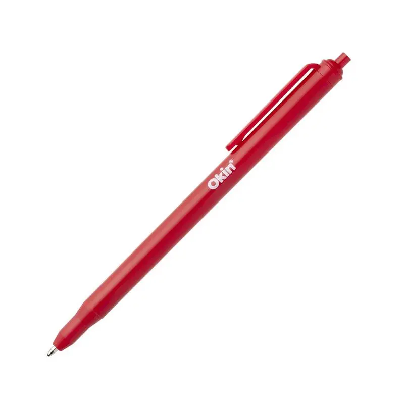 Okin One-Piece Red Ballpoint Pen – 1.0 Mm Tip (Ibp1Pred) 1