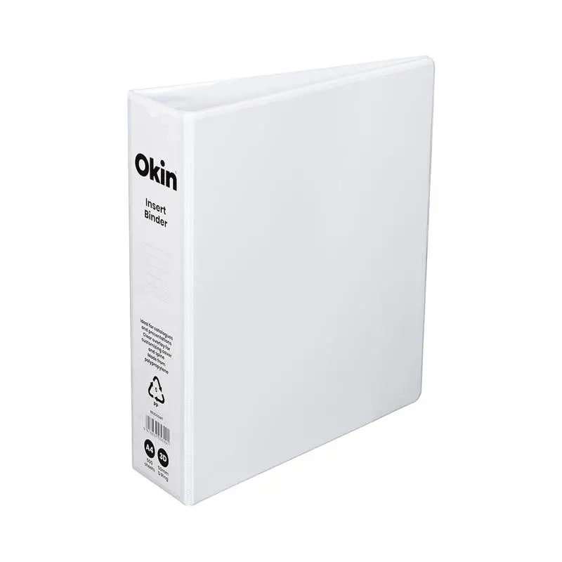 Okin Rb3D50Wt A4 3D-Insert Binder – 50Mm Capacity, White 1
