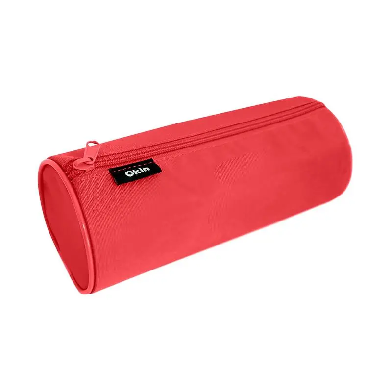 Okin Red Barrel-Style Pencil Case – 22 × 9Cm Compact Storage Solution 1