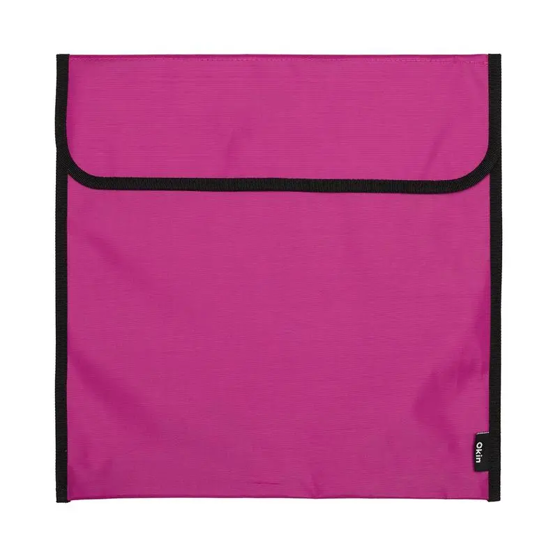 Okin Reinforced Pink Homework Bag – 36×33Cm With Secure Flap 1