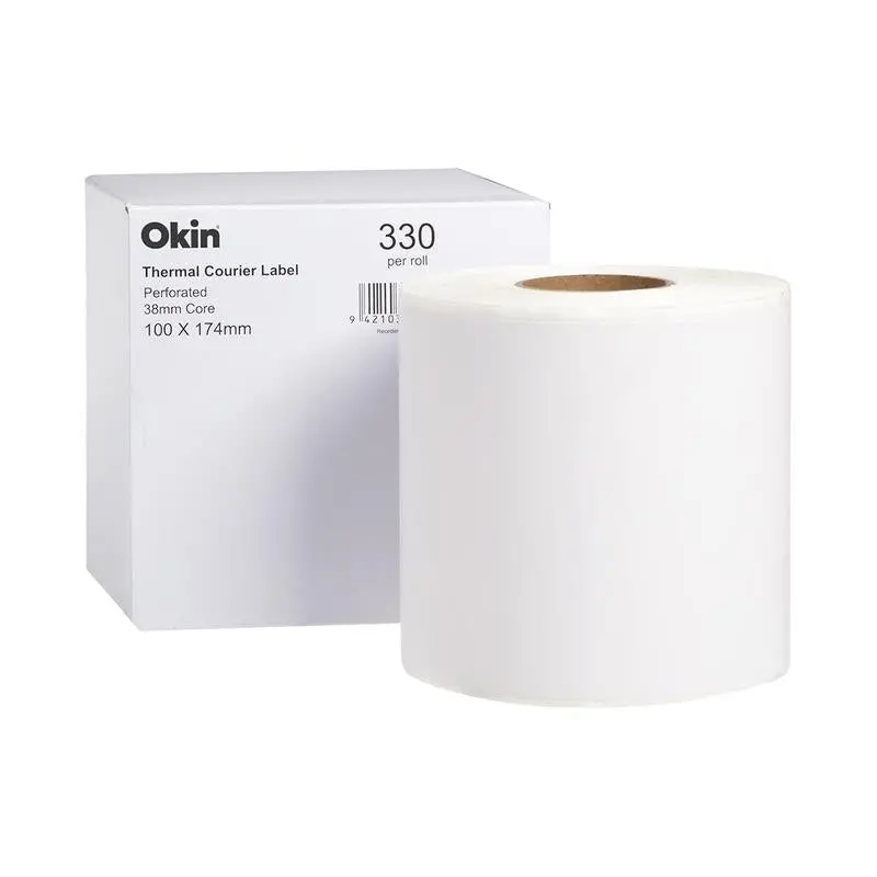 Okin Thermal Shipping Labels – 100 × 174 Mm, 330-Label Roll 1