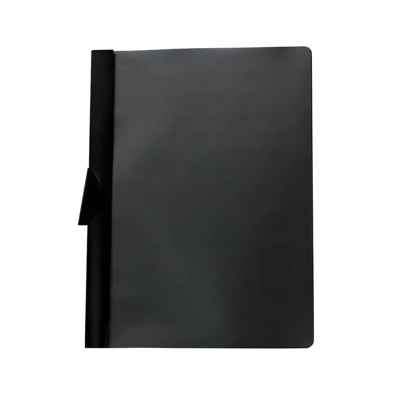 Osc A4 Report Cover With Slide Clip – Black, Holds Up To 30 Sheets 1