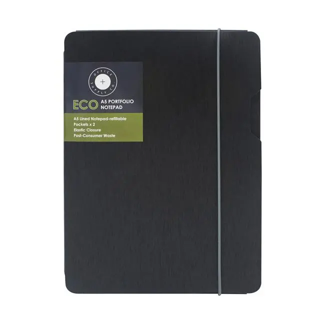 Osc Eco-Friendly A5 Notebook In Matte Black 1