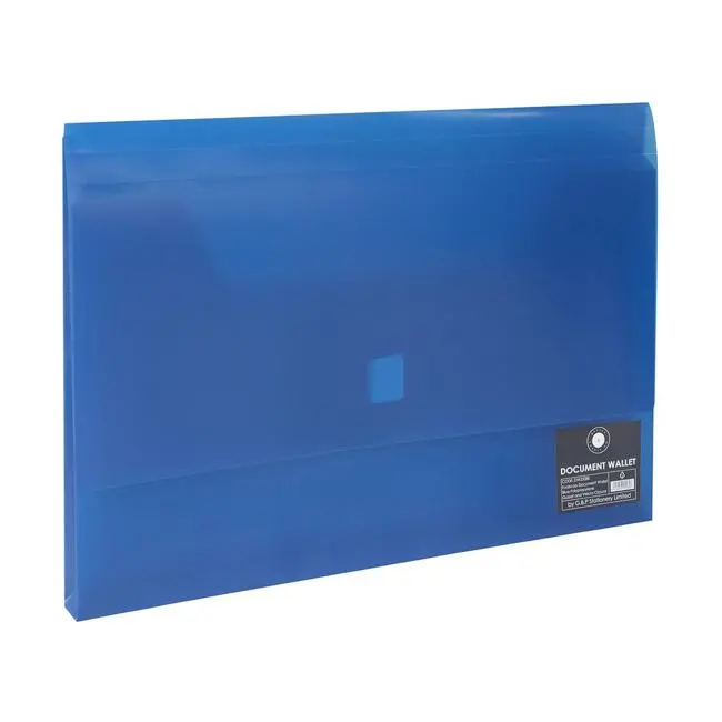 Osc Fc Document Wallet With Velcro Closure – Blue 1