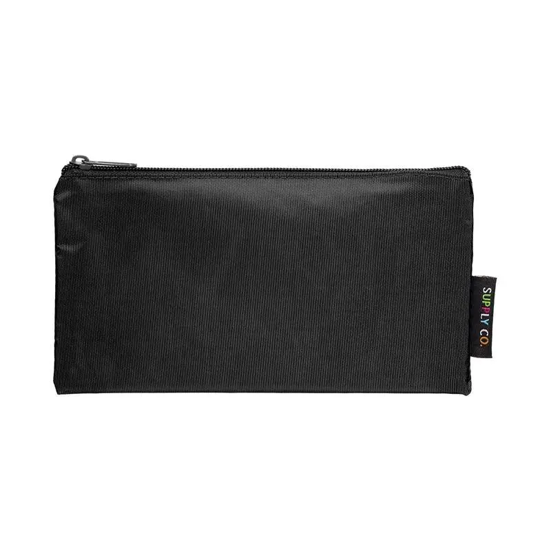 Osc Minimalist Flat Black Pencil Case – Compact 21 × 11Cm Design (Pc-Flatbk) 1