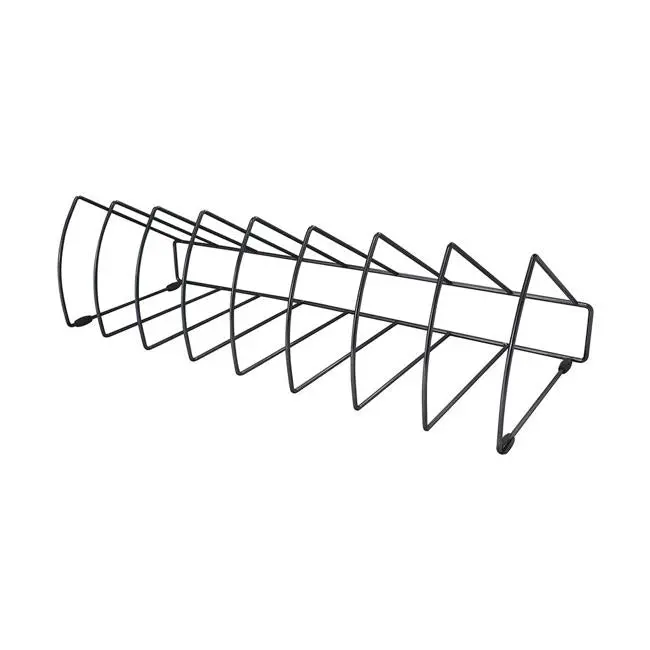 Osc Triangular 8-Slot Black Metal File Rack 1