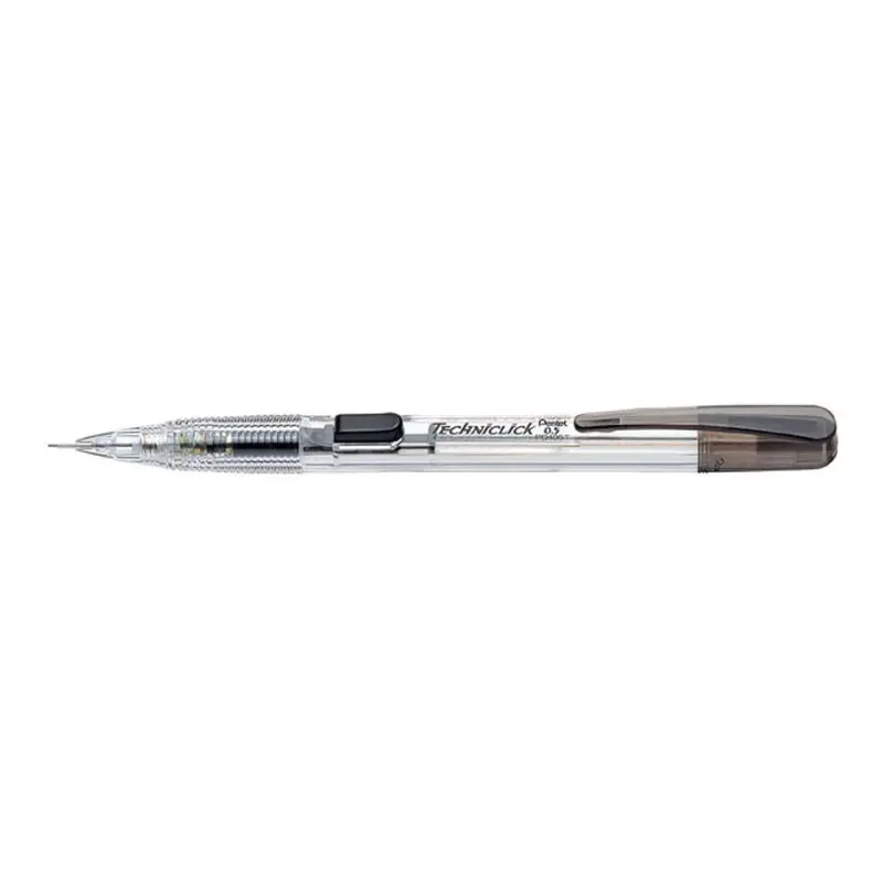 Pentel Techniclick Mechanical Pencil – 0.5Mm Clear Barrel, Retractable Lead 1
