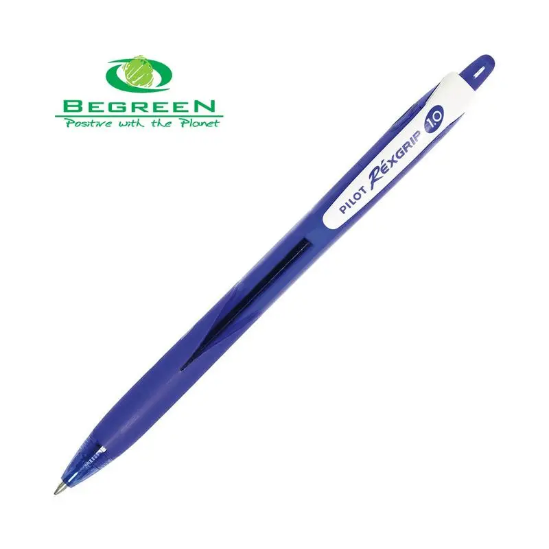 Pilot Begreen Rexgrip Ballpoint Pen – Eco-Friendly, Blue Ink, 1.0 Mm Tip (Brg-10M-Ll) 1