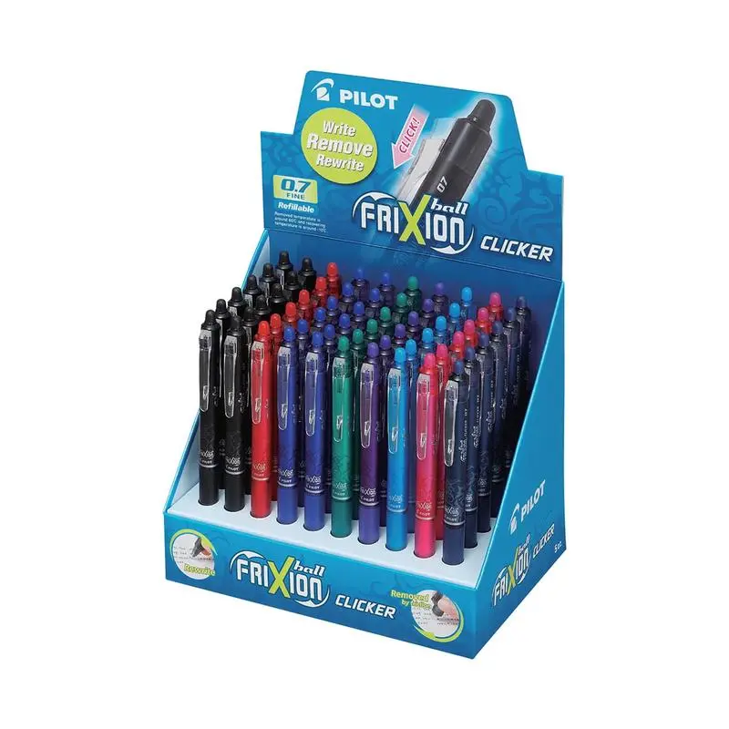 Pilot Frixion Clicker Erasable Gel Pens — 0.7Mm, 60-Piece Assortment 1