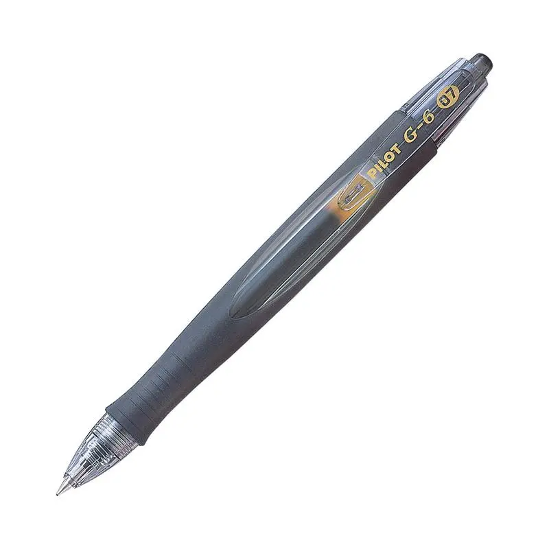 Pilot G-6 Gel Ink Pen – 0.7Mm Fine Black Tip (Bl-G6-7-B) 1