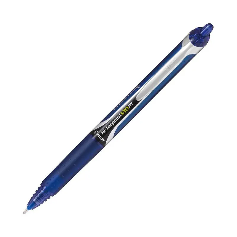Pilot Hi-Tecpoint V10Rt Rollerball Pen – Broad Blue Tip, 1.0Mm Line Width 1