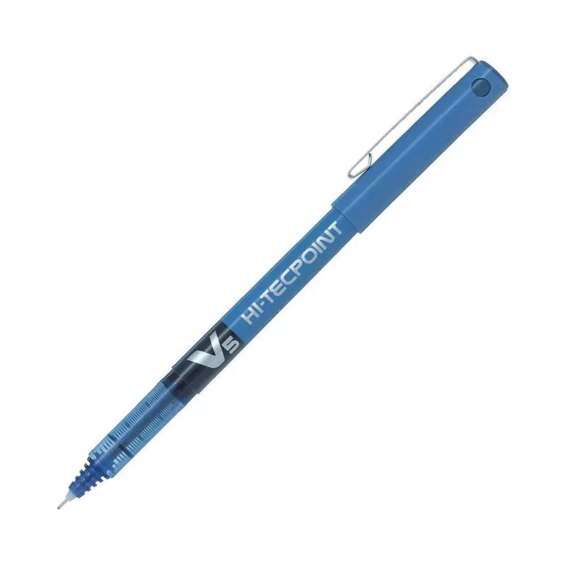 Pilot Hi-Tecpoint V5 Extra-Fine Rollerball Pen – Blue Ink, 0.5Mm Line Width 1