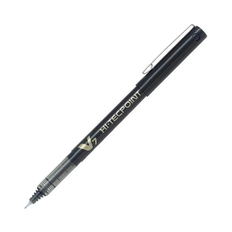 Pilot Hi-Tecpoint V7 Rollerball Pen – 0.7Mm Fine Black Ink Precision Writing 1